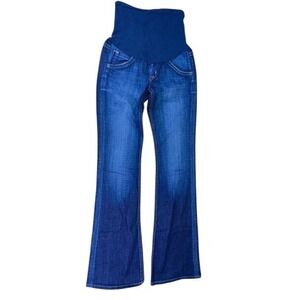 Hudson A‎ Pea in the Pod Maternity Bootcut Jeans Size 26 Dark Wash USA